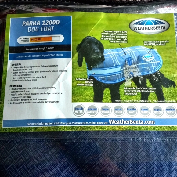 NWT Weatherbeeta dog jacket/coat